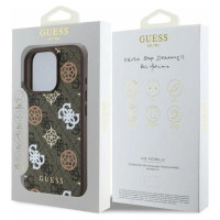 Guess Peony On 4G Background MagSafe case for iPhone 16 Pro - brown