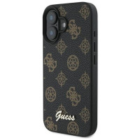 Guess Peony Script MagSafe iPhone 16 Plus Case - Black
