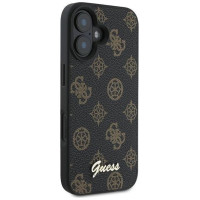 Guess Peony Script MagSafe iPhone 16 Plus Case - Black