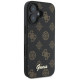 Guess Peony Script MagSafe iPhone 16 Plus Case - Black