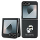Karl Lagerfeld Saffiano Metal Pin Case for Samsung Galaxy Z Flip 6 - Black