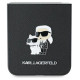Karl Lagerfeld Saffiano Metal Pin Case for Samsung Galaxy Z Flip 6 - Black