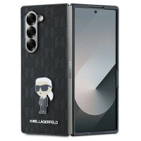 Karl Lagerfeld Saffiano Ikonik Pin Case for Samsung Galaxy Z Fold 6 - Black