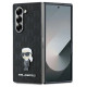 Karl Lagerfeld Saffiano Ikonik Pin Case for Samsung Galaxy Z Fold 6 - Black