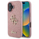 Guess Fixed Glitter Big 4G iPhone 16 Case - Pink
