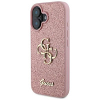 Guess Fixed Glitter Big 4G iPhone 16 Case - Pink