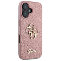 Guess Fixed Glitter Big 4G iPhone 16 Case - Pink