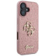 Guess Fixed Glitter Big 4G iPhone 16 Case - Pink