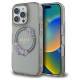 Guess IML Flowers Wreath MagSafe iPhone 16 Pro Case - Black