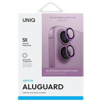 Uniq Optix Aluminum Camera Lens Protector with Applicator for iPhone 16 / iPhone 16 Plus - Pink