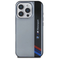 BMW Motosport IML Vertical Stripe iPhone 16 Pro Case - Gray