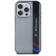 BMW Motosport IML Vertical Stripe iPhone 16 Pro Case - Gray