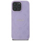 Guess Saffiano Peony Classic Logo MagSafe iPhone 16 Pro Case - Purple