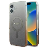 Guess IML Glitter Gradient MagSafe Case for iPhone 16 Plus - Brown