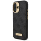 Guess 4G Logo Plate MagSafe iPhone 16 Case - Black