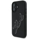 Karl Lagerfeld 3D Rubber Signature iPhone 16 Case - Black