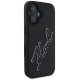 Karl Lagerfeld 3D Rubber Signature iPhone 16 Case - Black