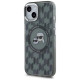 Karl Lagerfeld IML Monogram Karl & Choupette Head MagSafe iPhone 15 Plus Case - Black