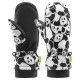 Qunature Panda Heat Transfer Ski Gloves Kids Size S - Black/White