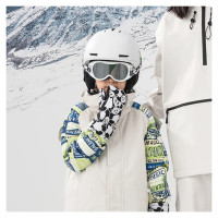 Qunature Panda Heat Transfer Ski Gloves Kids Size S - Black/White