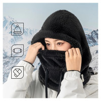 Qunature Arctic Velvet Ski Balaclava Size L - Black
