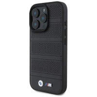 BMW M Perforated And Stitched Line MagSafe case for iPhone 16 Pro Max - black