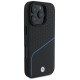 BMW Sign Leather Textured And Line MagSafe Case for iPhone 16 Pro Max - Black