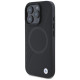 BMW Sign Leather Half Textured And Circle MagSafe case for iPhone 16 Pro Max - black