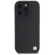 BMW Sign Leather Half Textured And Circle MagSafe case for iPhone 16 Pro Max - black