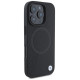 BMW Sign Leather Half Textured And Circle MagSafe case for iPhone 16 Pro Max - black