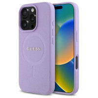 Guess Saffiano MagSafe case for iPhone 16 Pro - purple