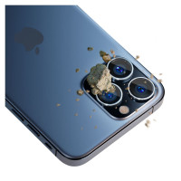 3Mk Protection 3mk Lens Protection Pro Camera Cover with Gold Frame for iPhone 15 Pro Max