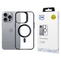 3Mk Protection 3mk Satin Armor MagCase with MagSafe iPhone 16 Pro Max - Clear with Black Frame