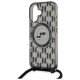 Karl Lagerfeld IML Crossbody Monogram Karl & Choupette Head MagSafe iPhone 16 Case - Black