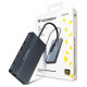 Wozinsky USB-C Hub 14 in 1 Wozinsky WDS03Y5S Multifunctional, Aluminum, for 3 Monitors, with 15 cm Cable - Gray