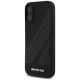 Mercedes AMG Checkered Flag Pattern MagSafe iPhone 16 Case - Black