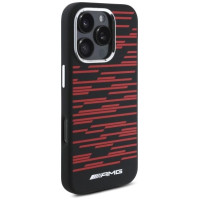 Mercedes AMG Silicone Graphics MagSafe Case for iPhone 16 Pro Max - Black