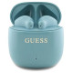 Guess Bluetooth headphones GUTWSJ14ESGQ TWS + docking station turquoise/turquoise Printed Classic Logo