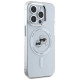 Karl Lagerfeld IML Metal Karl&Choupette Head MagSafe Case for iPhone 15 Pro Max - White