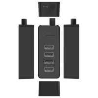 Orico Hub Orico W5P-U2-100 4x USB-A 2.0 + microUSB 5V 1m - black