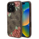 Guess GUHMP16LP4ROPEMCW iPhone 16 Pro 6.3" brown/brown hardcase 4G Flowers Print MagSafe