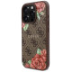 Guess GUHMP16LP4ROPEMCW iPhone 16 Pro 6.3" brown/brown hardcase 4G Flowers Print MagSafe