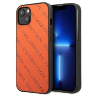 Karl Lagerfeld Perforated Allover Case for iPhone 13 / 14 / 15 6.1" - Orange