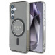 Guess Glitter Circle Classic Logo MagSafe case for Samsung Galaxy S25 black