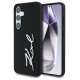 Karl Lagerfeld Case Karl Lagerfeld Silicone Metal Signature Logo Samsung Galaxy S25 black