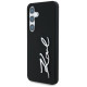 Karl Lagerfeld Case Karl Lagerfeld Silicone Metal Signature Logo Samsung Galaxy S25 black