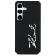 Karl Lagerfeld Case Karl Lagerfeld Silicone Metal Signature Logo Samsung Galaxy S25 black