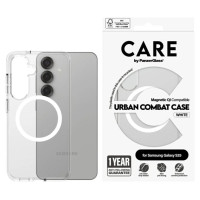 Panzerglass CARE by PanzerGlass Flagship Urban Combat White QI Case for Samsung Galaxy S25 - Transparent