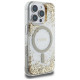 Guess HC Resin Bottom Glitter MagSafe case for iPhone 16 Pro - gold