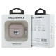 Karl Lagerfeld Monogram Choupette Head Case for AirPods 4 - Pink